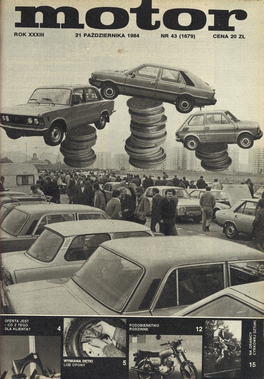 „Motor%22 nr 43 z 21 października 1984 roku okladka