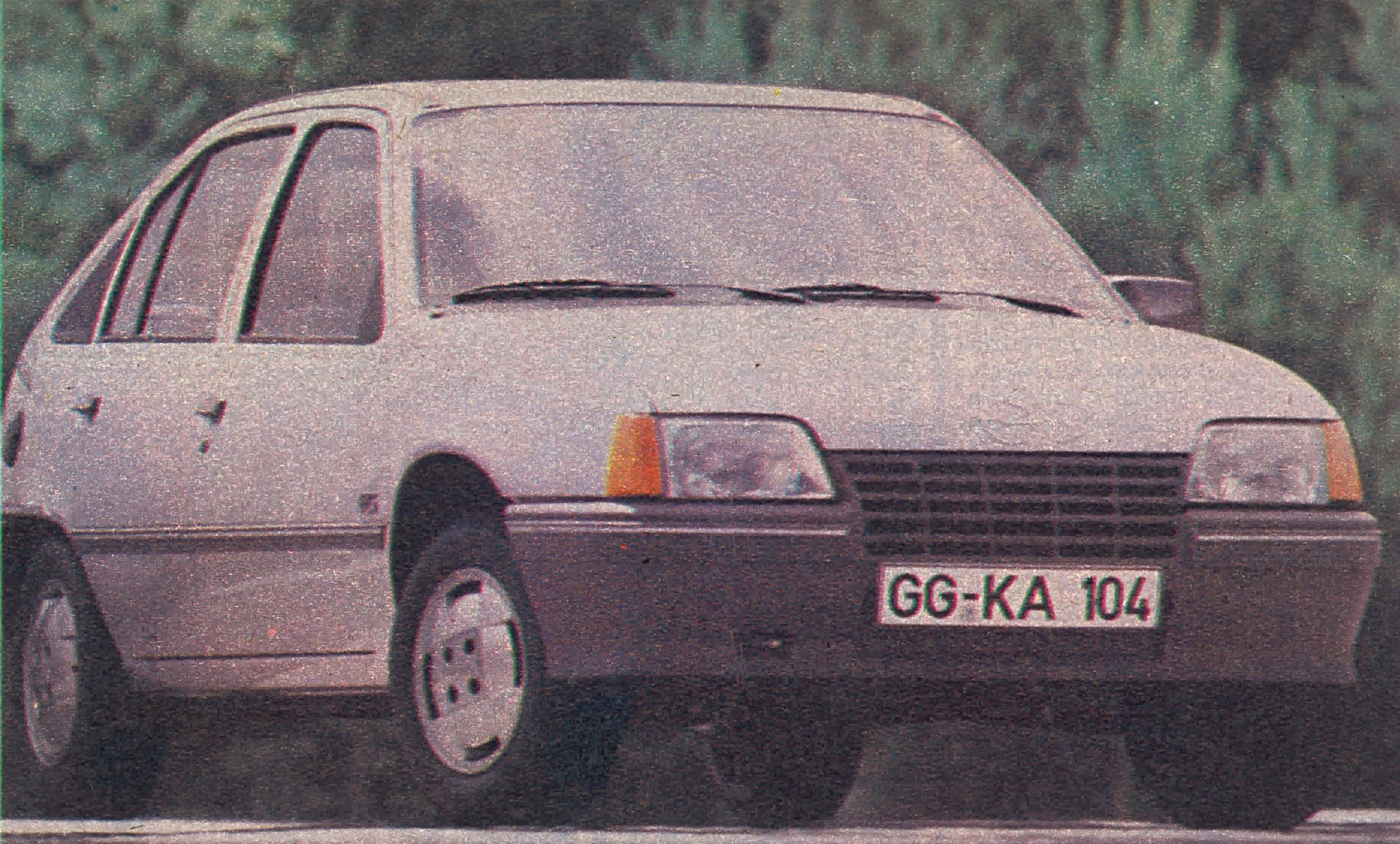 Opel Kadett E przód i bok