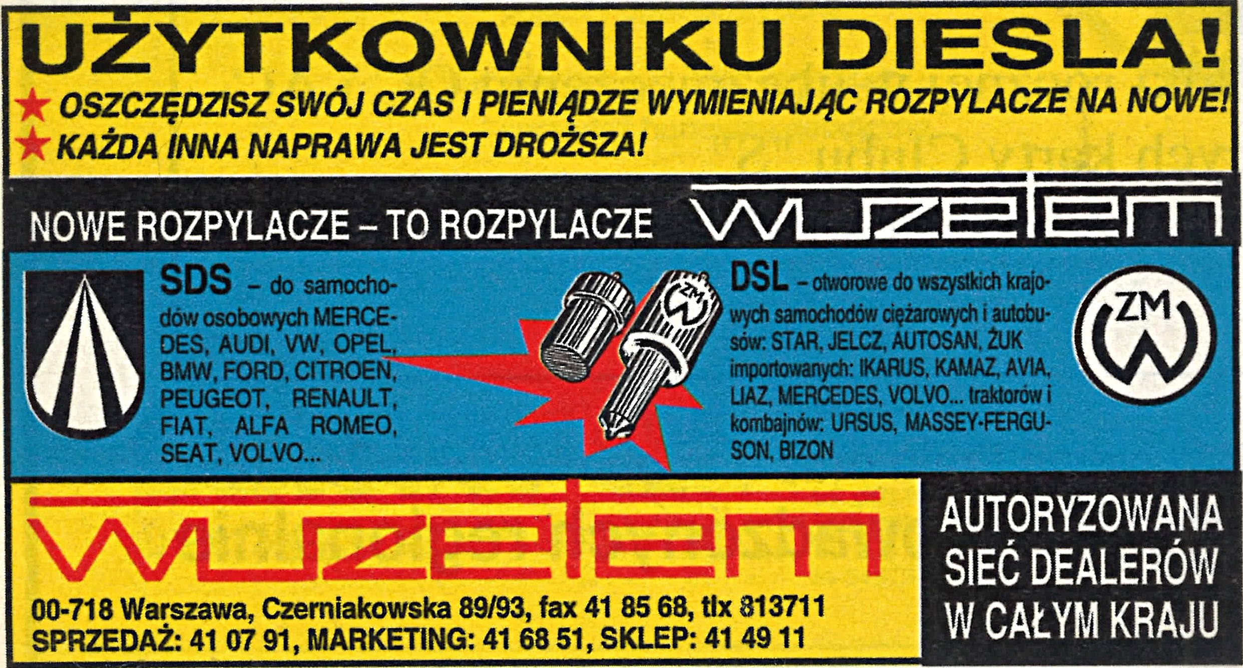 reklama rozpypaczy z Motoru z 1994 r.