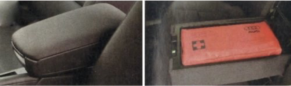 Audi A4 B6 1.9 TDI podłokietnik i apteczka