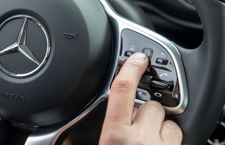 Mercedes Citan - panel dotykowy