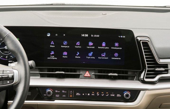 Kia Sportage - menu główne