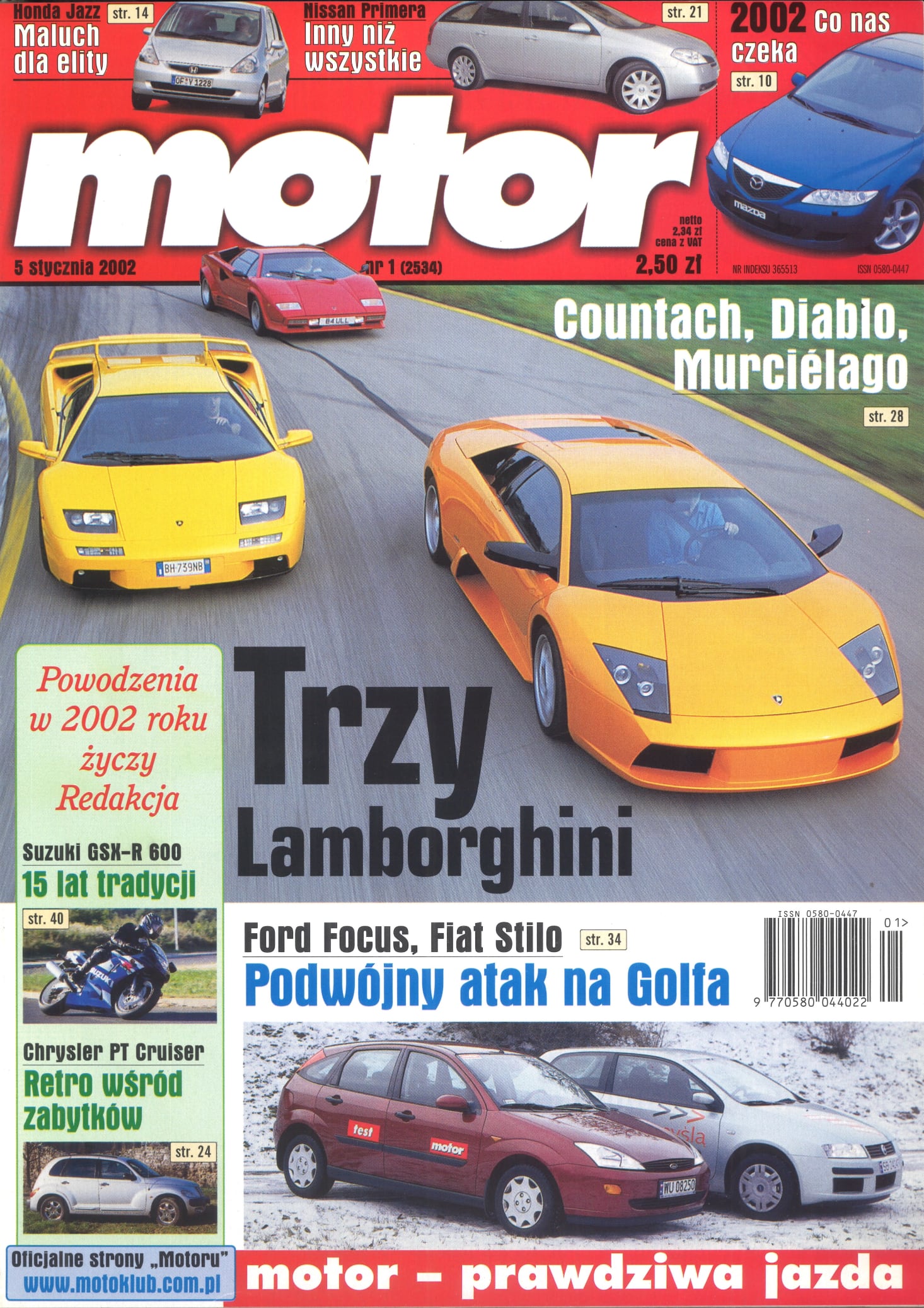 okładka Motor nr 1 z 2002 roku