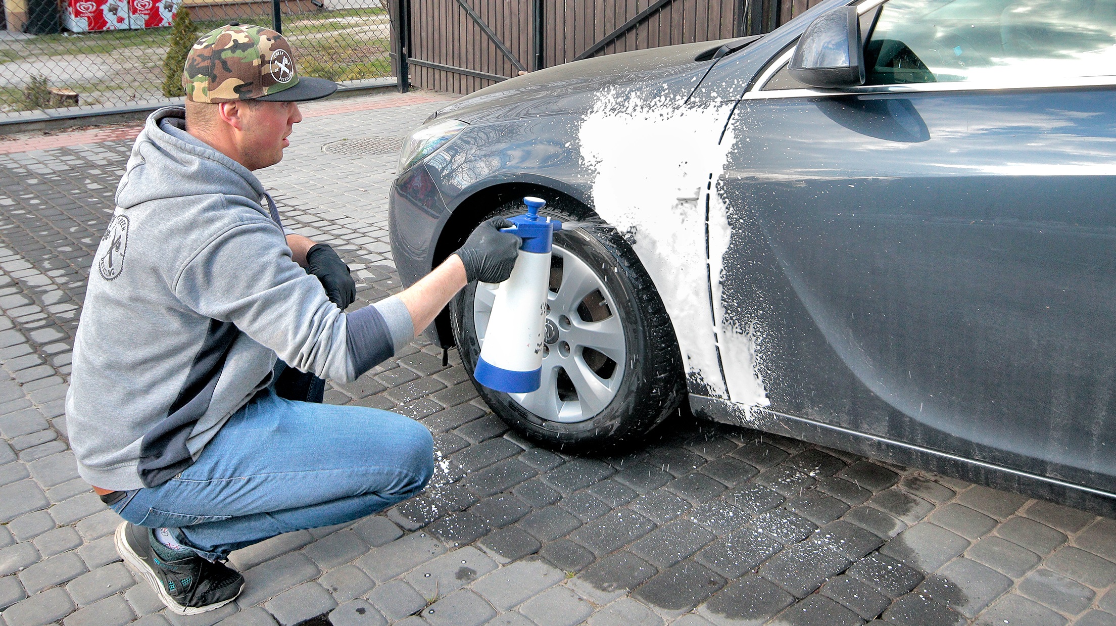 nanoszenie piany aktywnej