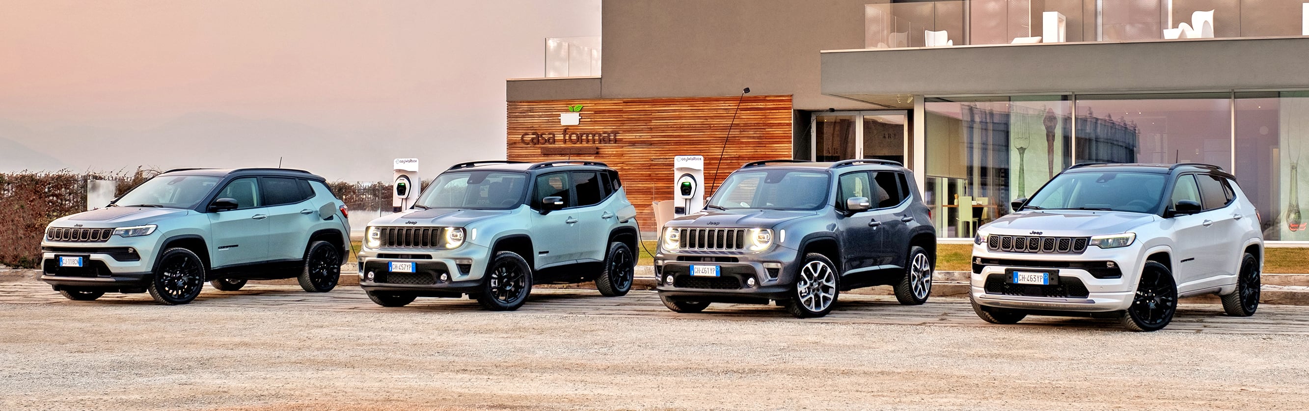 Jeepy Renegade i Compass e-hybrid i 4xe