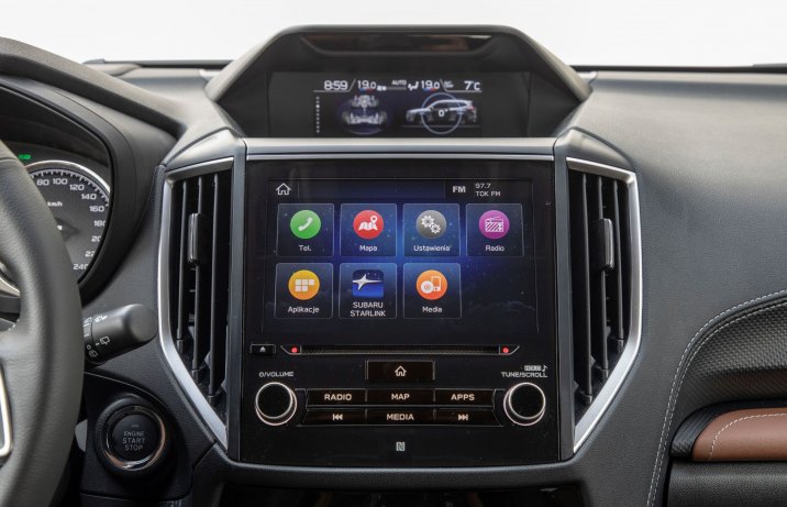 Subaru Forester - ekran centralny
