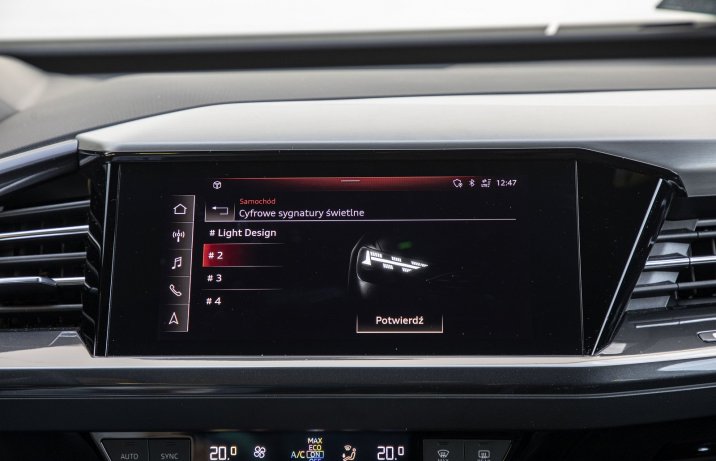 Audi Q4 Sportback e-tron 50 quattro – ekran