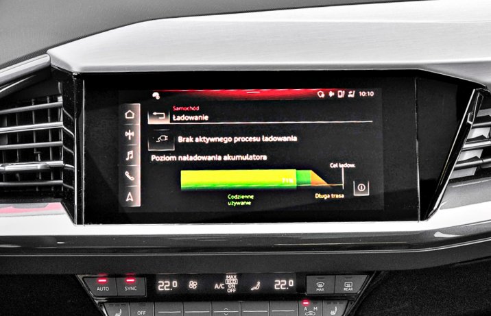 Audi Q4 40 e-tron S line – stan naładowania akumulatora