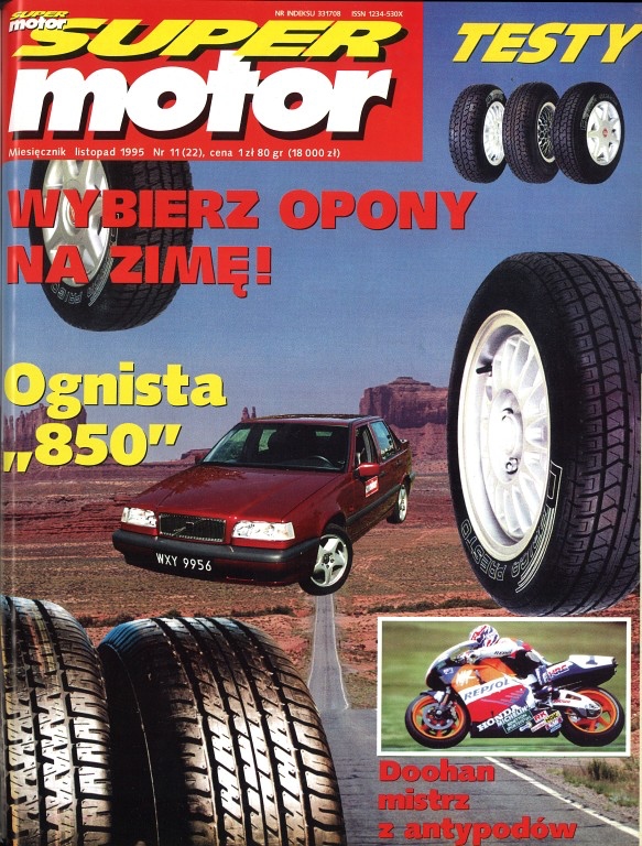 „Super Motor%22 nr 11 z 1995 roku okładka