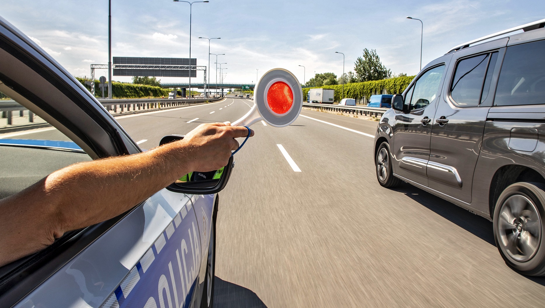 zatrzymywanie auta przez policje