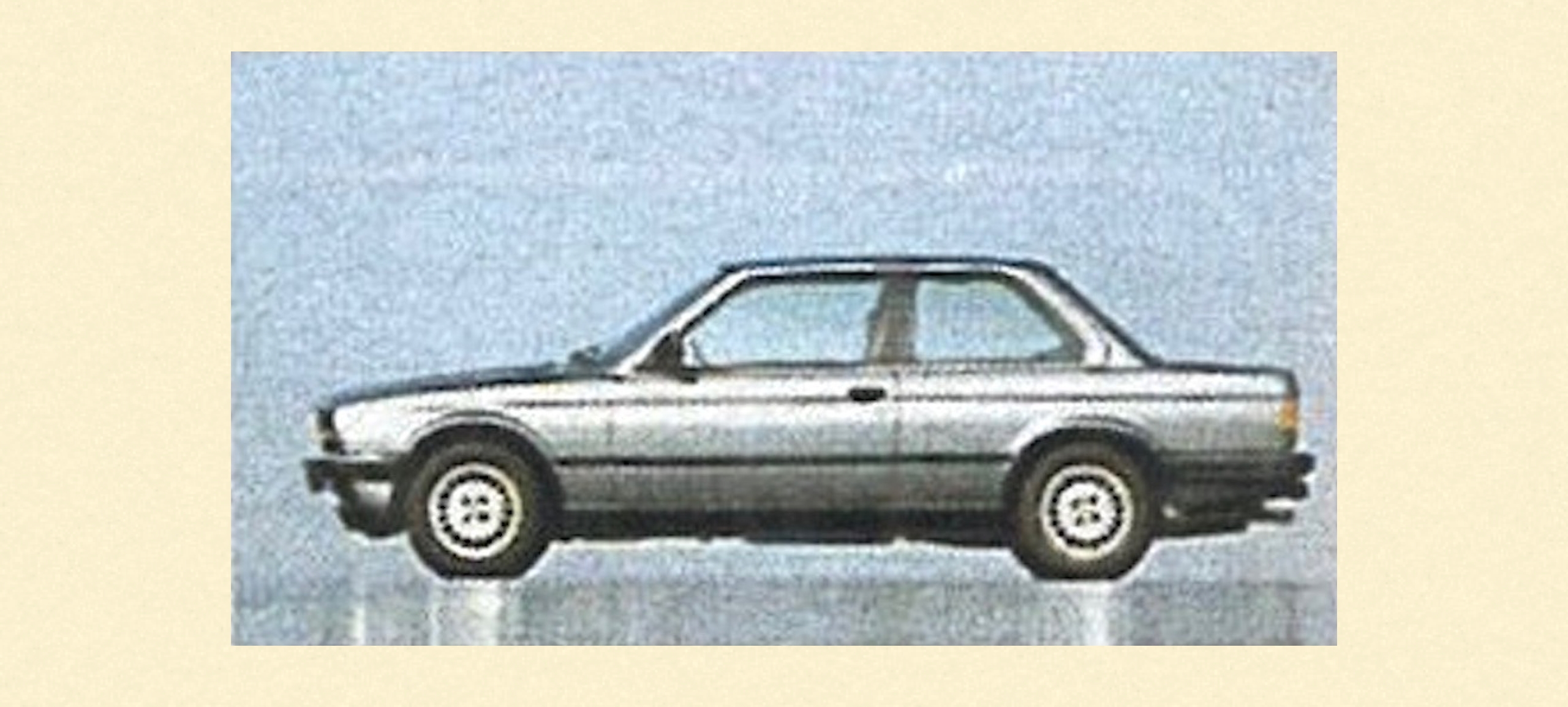 BMW serii 3 E30 2-drzwiowe pełen bok