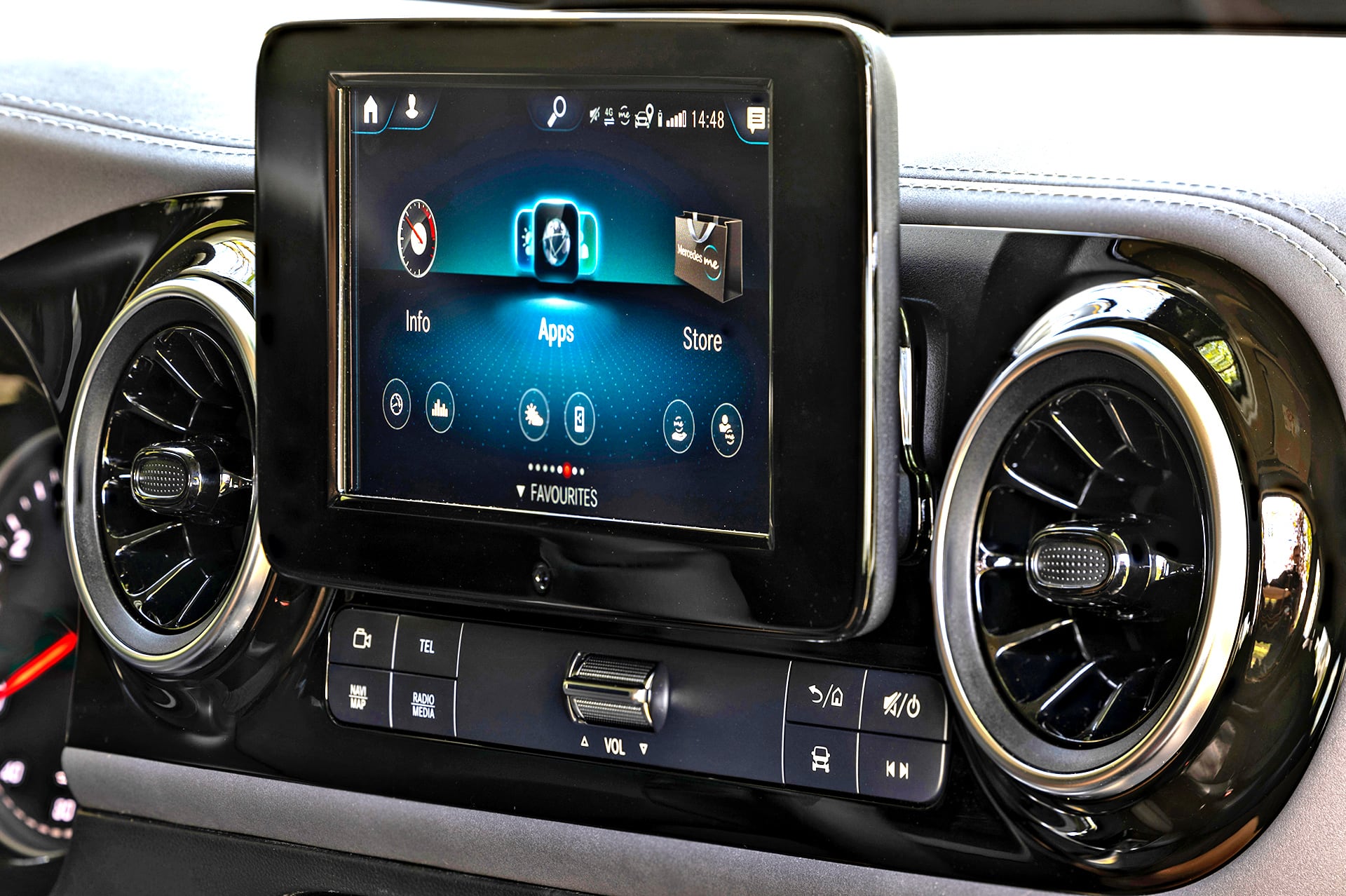 Mercedes klasy T – ekran dodtykowy