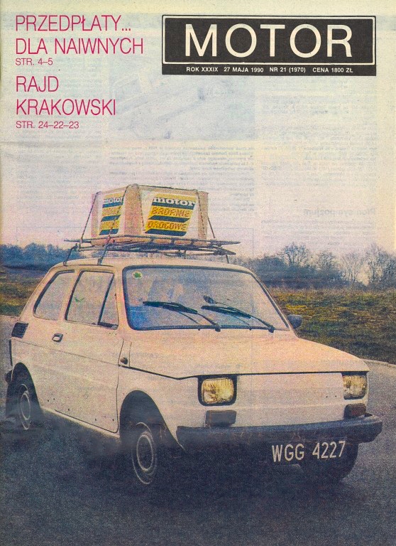 Motor nr 21 z 1970 roku - okładka