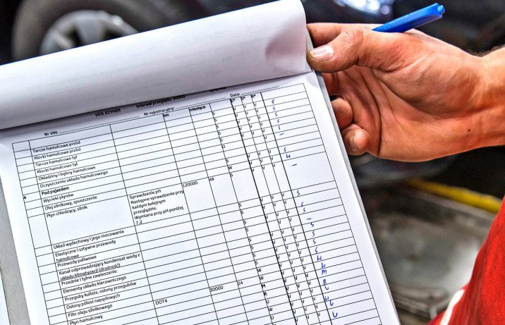 lista czynności kontrolnych technika Toyoty
