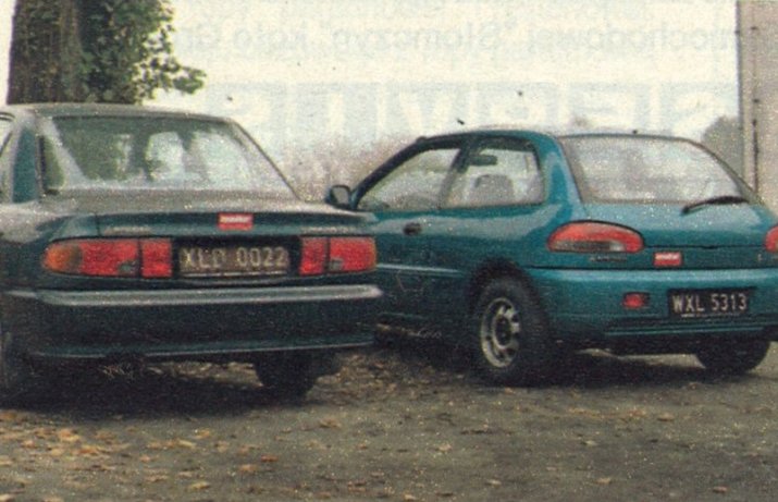 Mitsubishi Lancer and Mitsubishi Colt - back