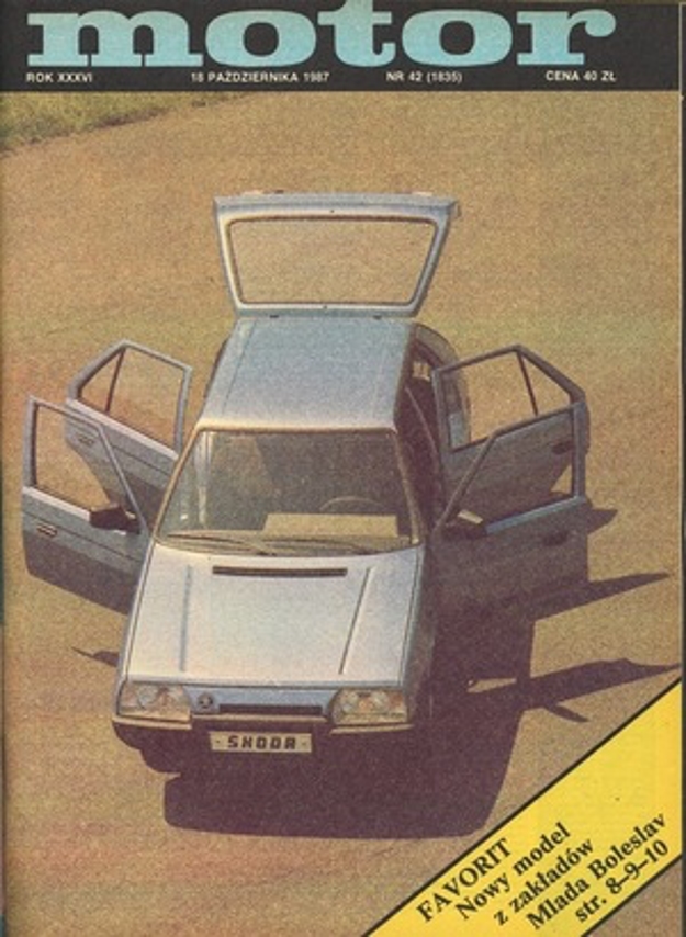 Motor nr 42 z października 1987 roku okładka