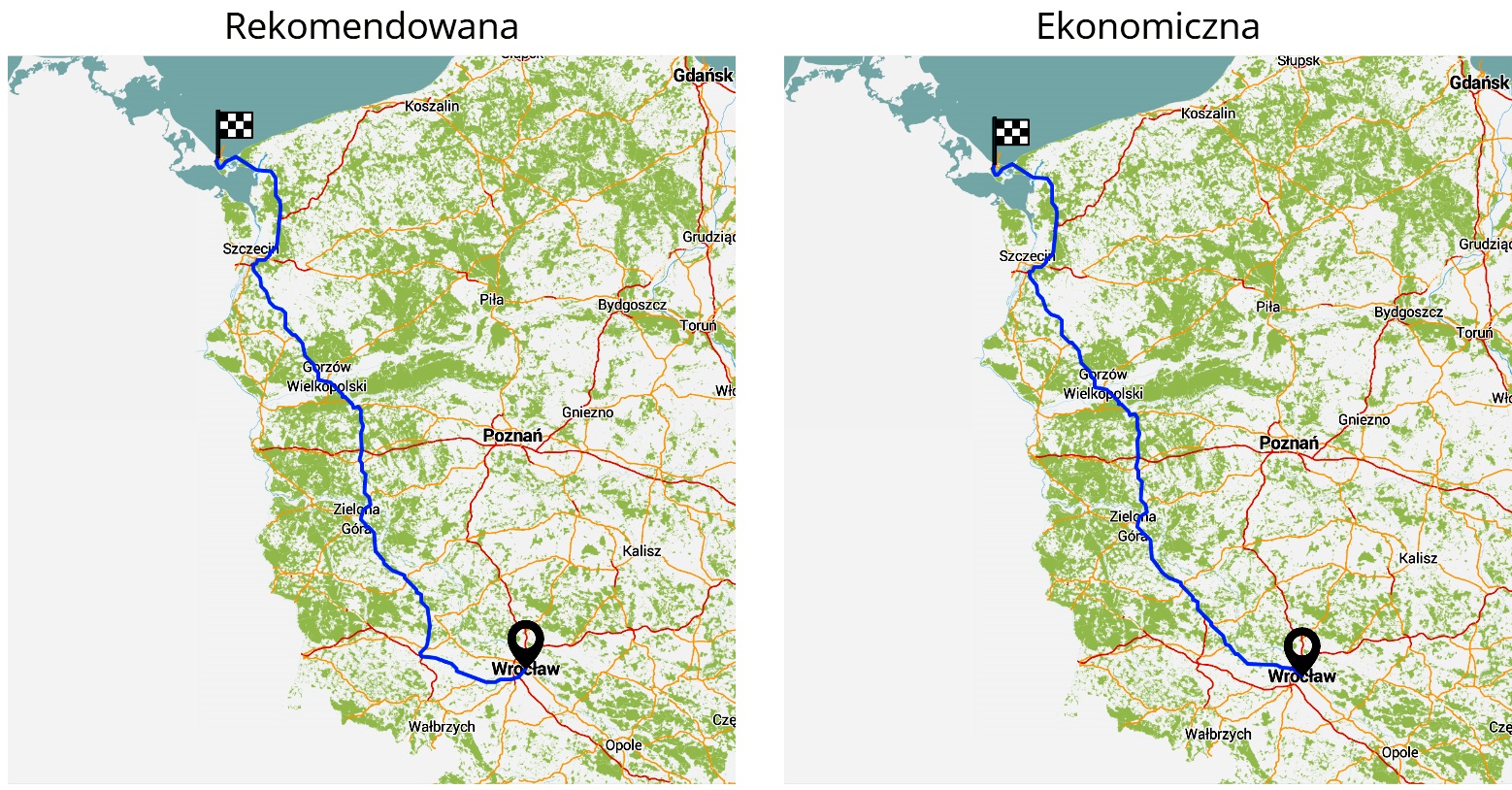 Trasa Wrocław-Świnoujście