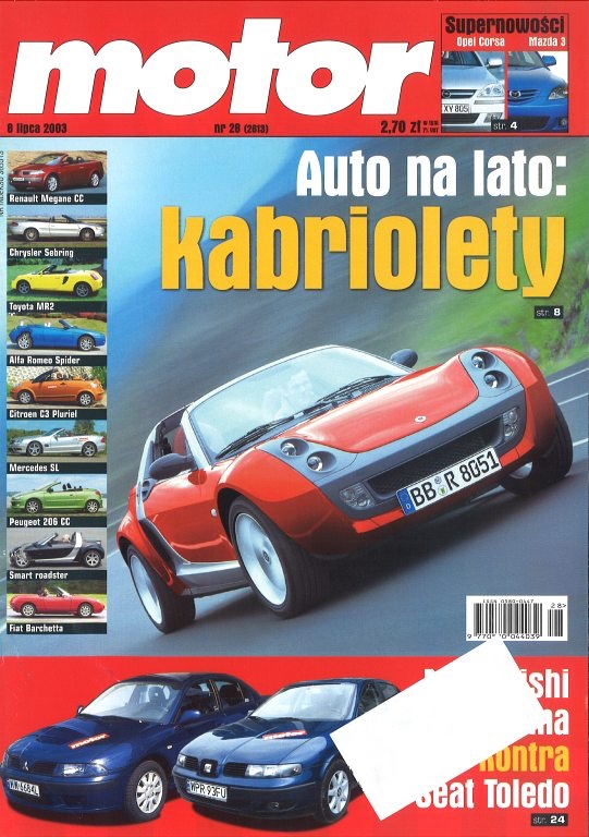 Motor nr 28 z 8 lipca 2003 roku okładka