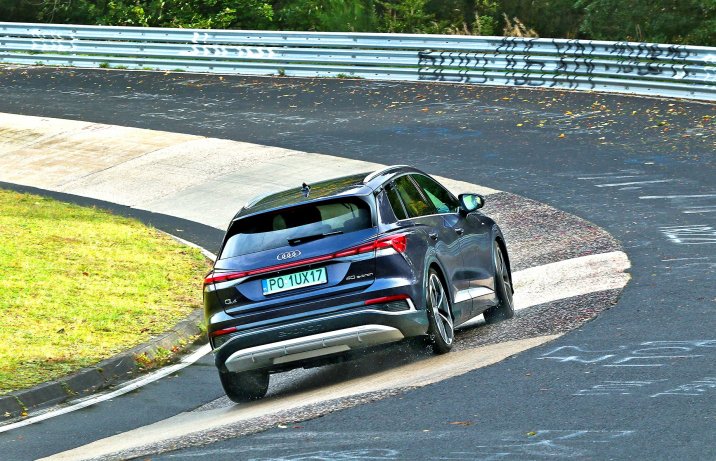 Audi Q4 e-tron 40 S line – w Niemczech, północna pętla toru Nürburgring
