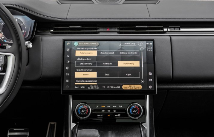 Range Rover - tryby terenowe