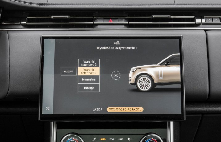 Range Rover - regulacja prześwitu