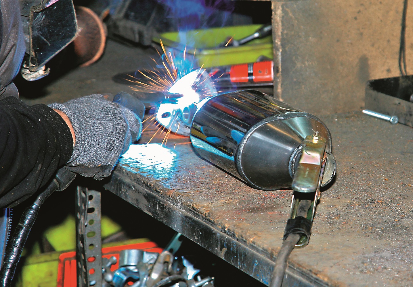 spawanie obudowy katalizatora