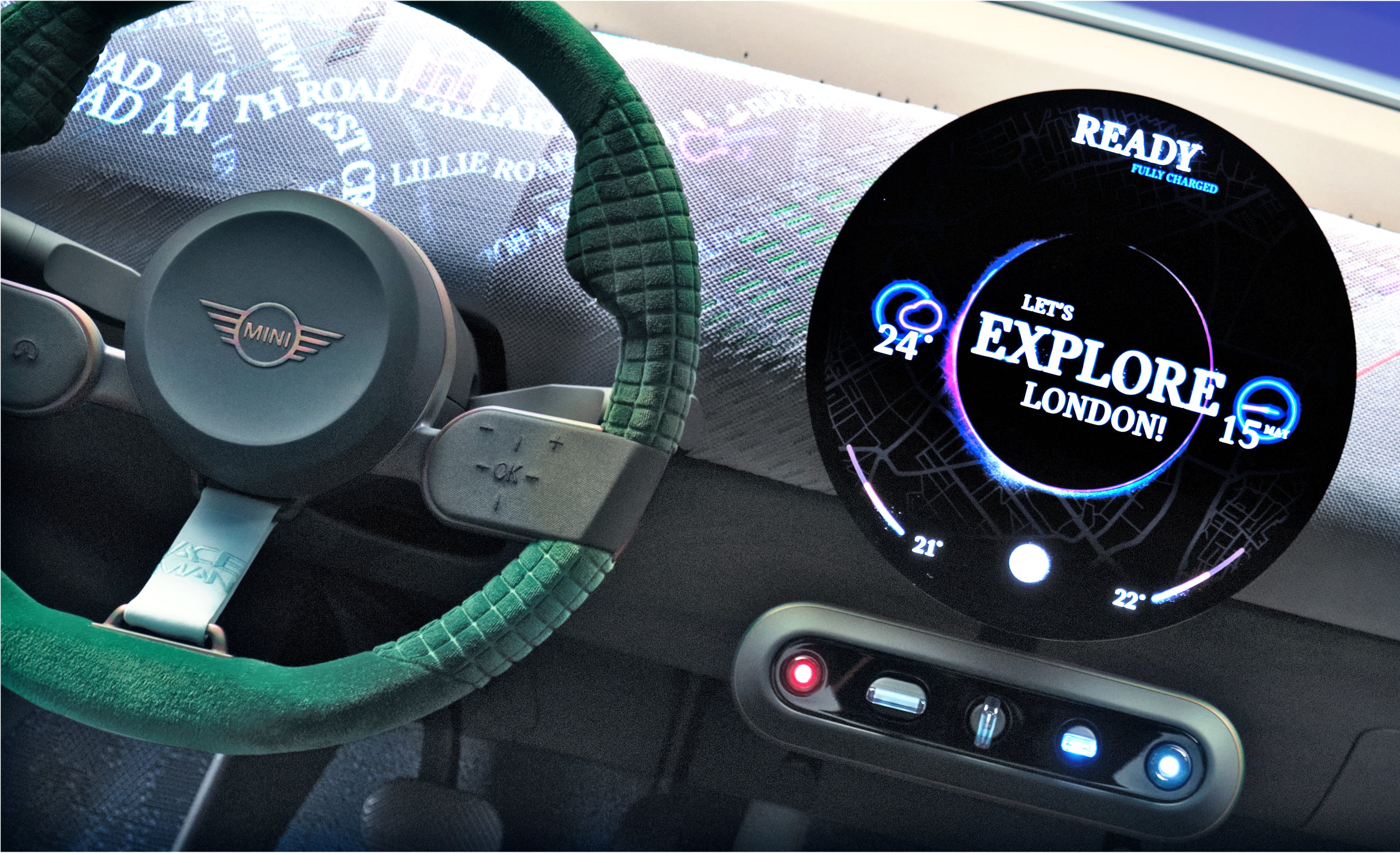 Mini Aceman – deska rozdzielcza