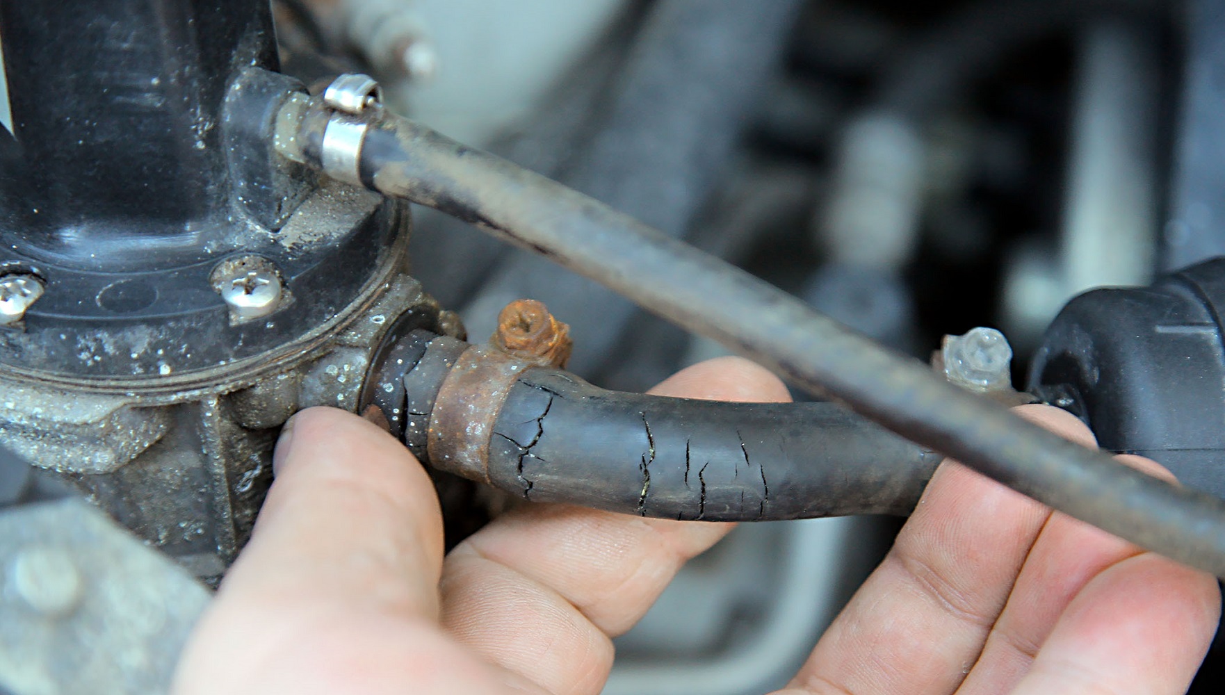 zuzyte przewody ukladu chlodzenia