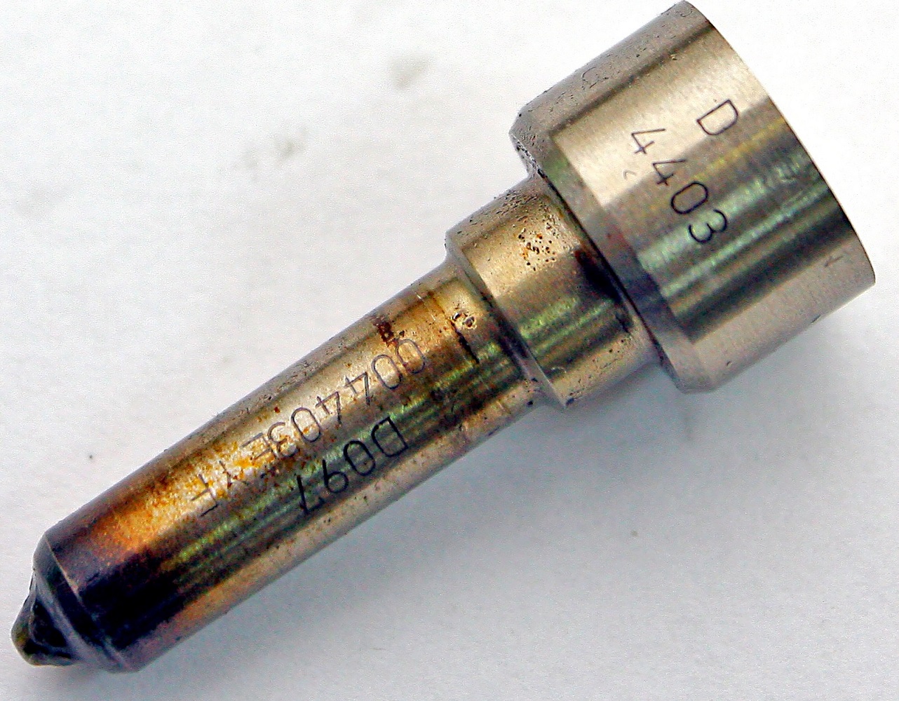 zuzyta koncowka wtryskiwacza