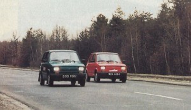 Fiat 126 elx i Fiat 126 el – przody w ruchu