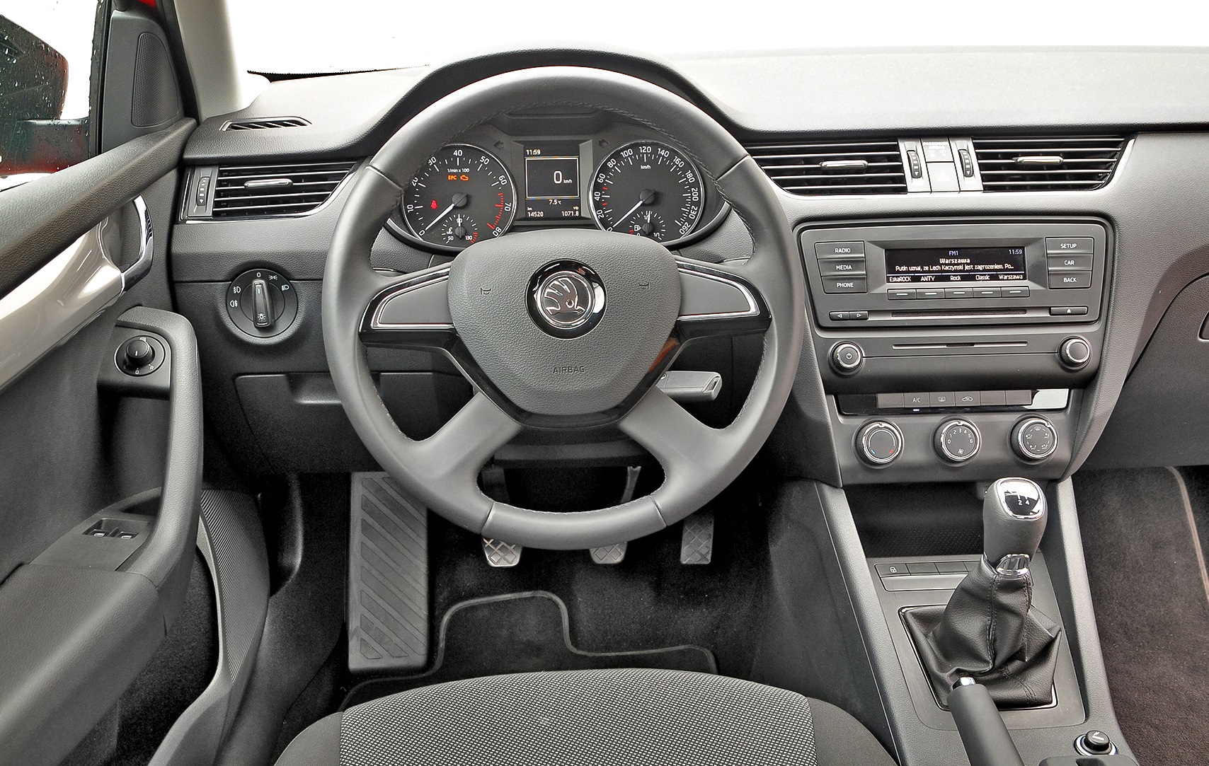 skoda octabia III deska