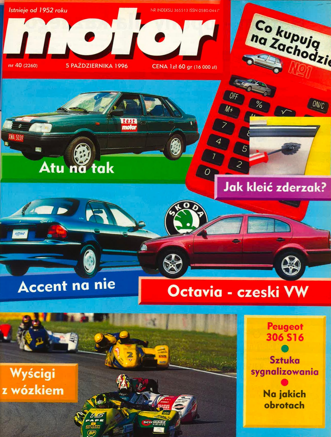 Motor nr 40 z 5 października 1996 roku okładka