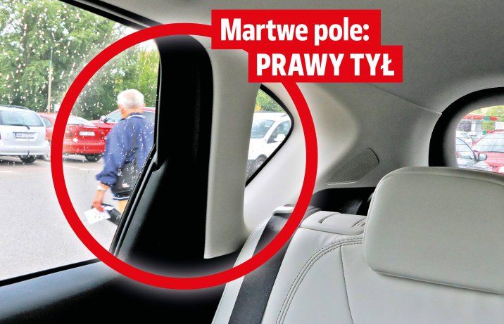 martwe pole prawy tył