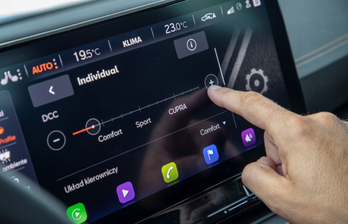 Cupra Formentor VZ5 - regulacja zawieszenia