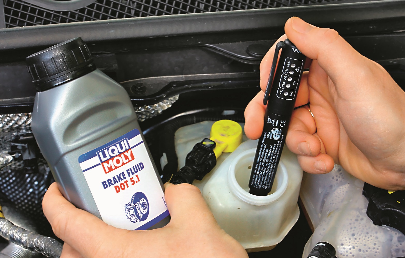 kontrola plynu hamulcowego