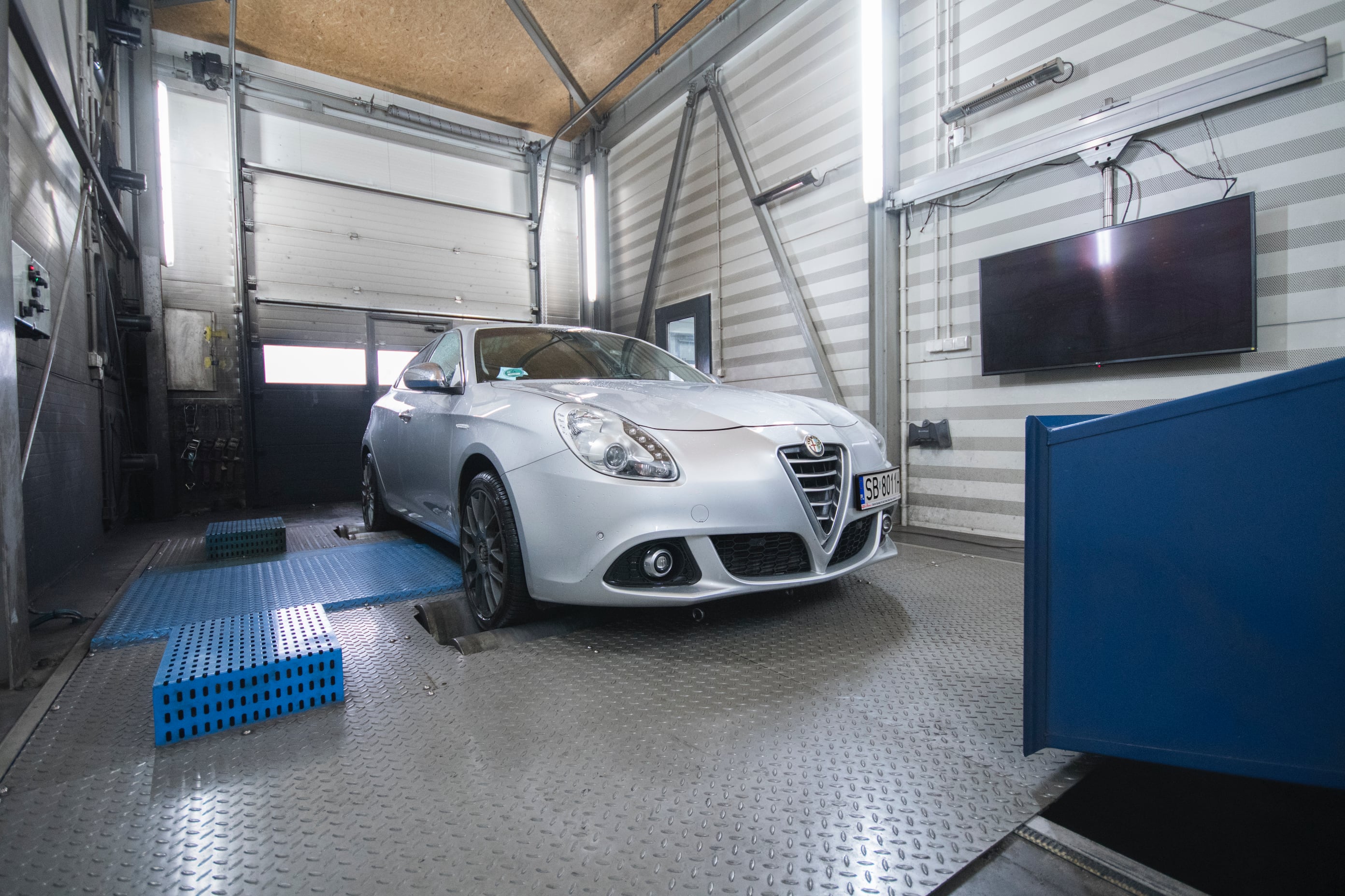 Alfa Romeo Giulietta na hamowni
