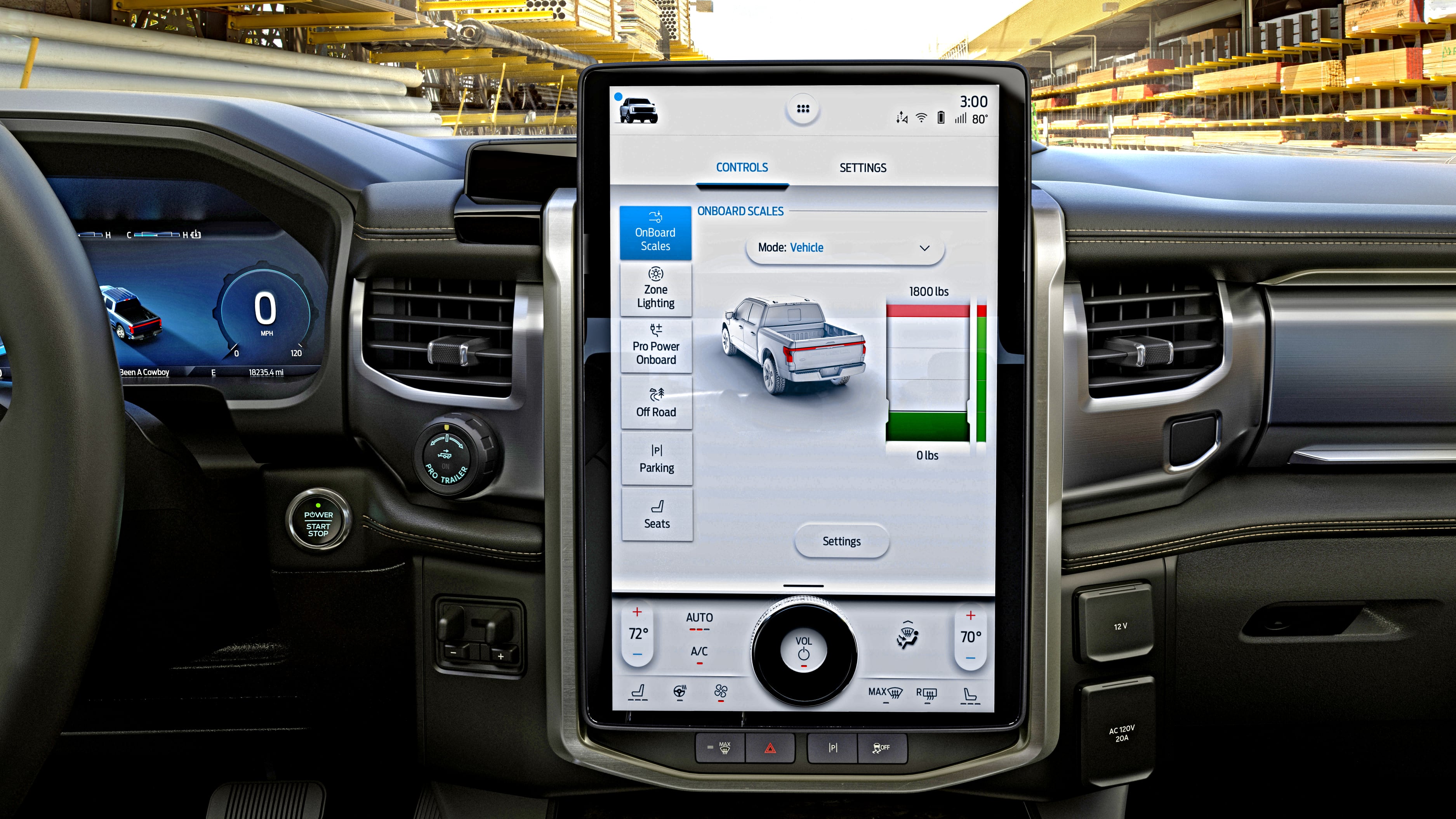 Ford F-150 Lightning – ekran centralny
