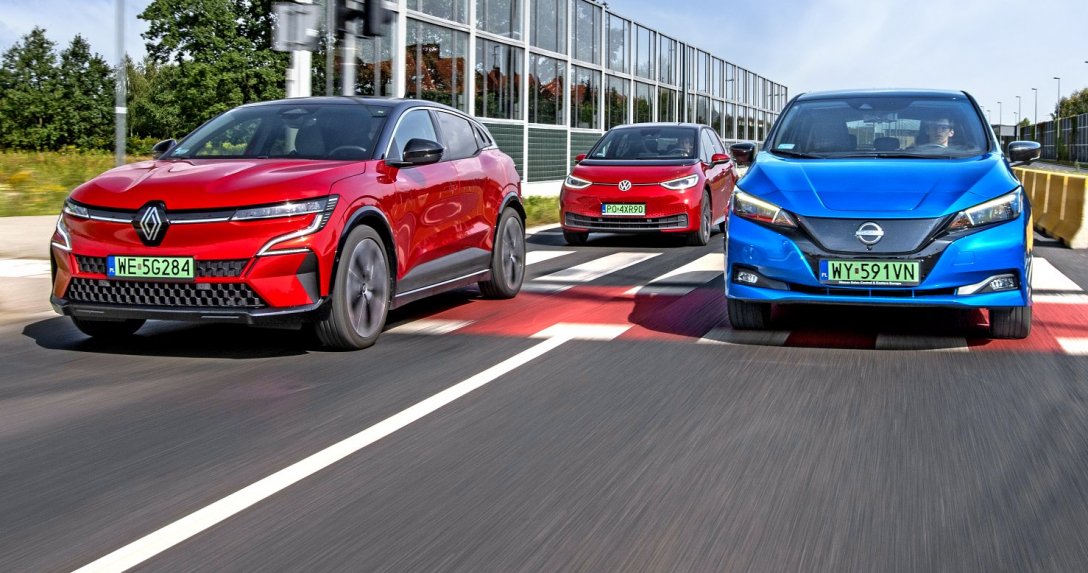 Renault Megane E-Tech, VW ID.3, Nissan Leaf – test