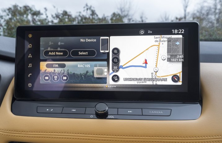 2023 Nissan X-Trail – wyświetlacz centralny