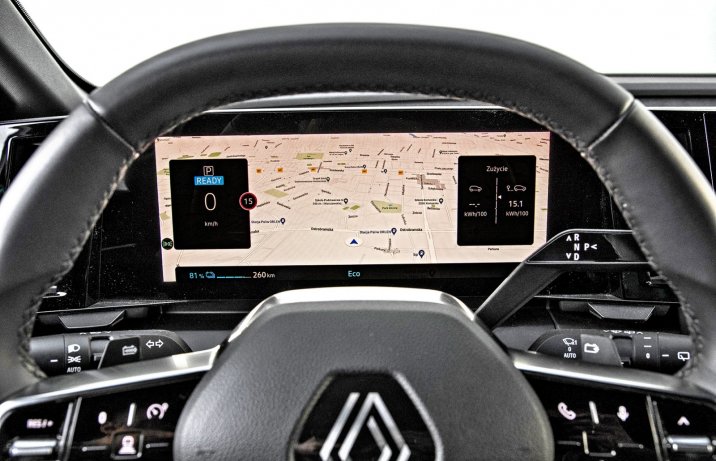 Renault Megane E-Tech (2022) – zegary