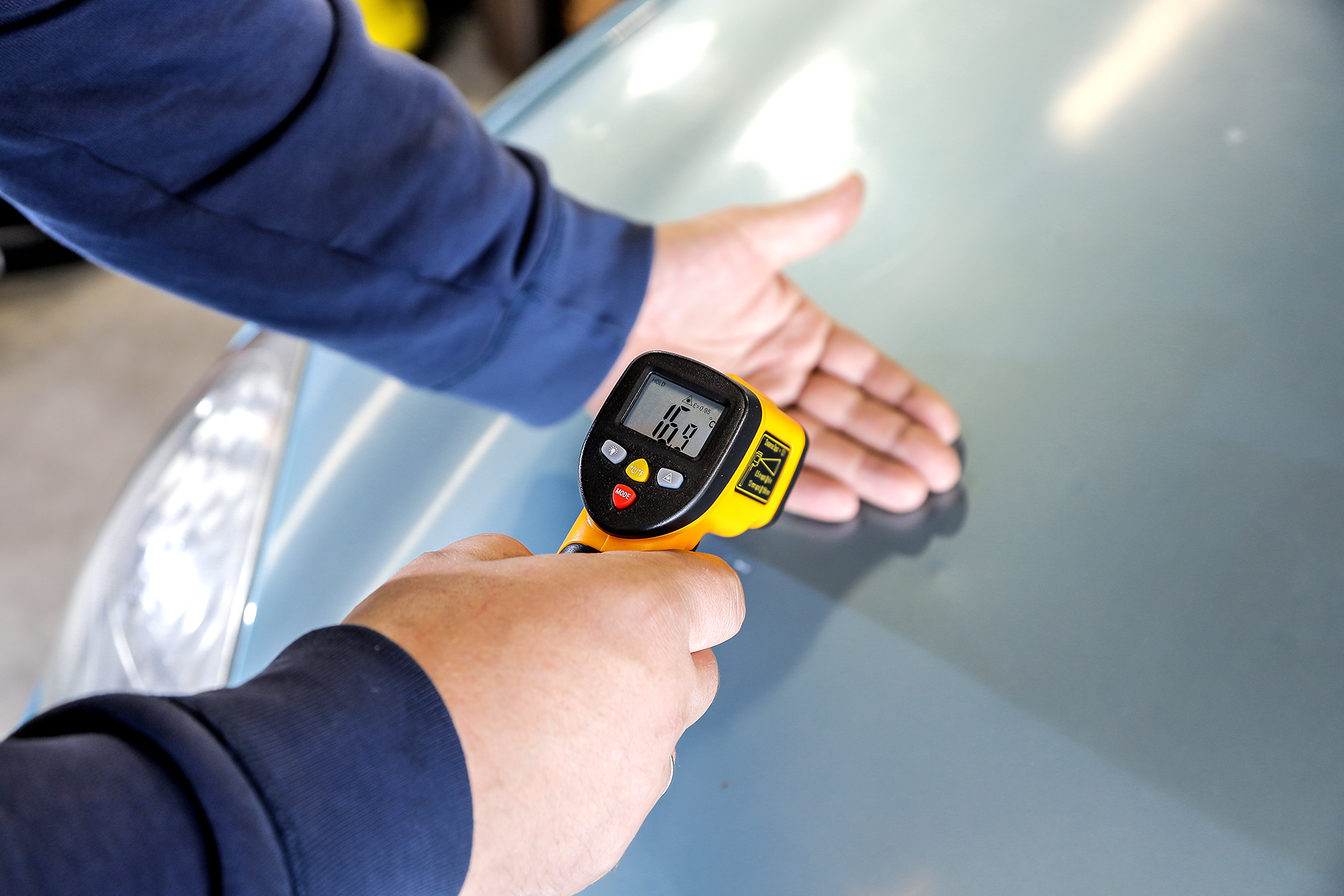 test preparat szybkoblysk temperatura lakieru