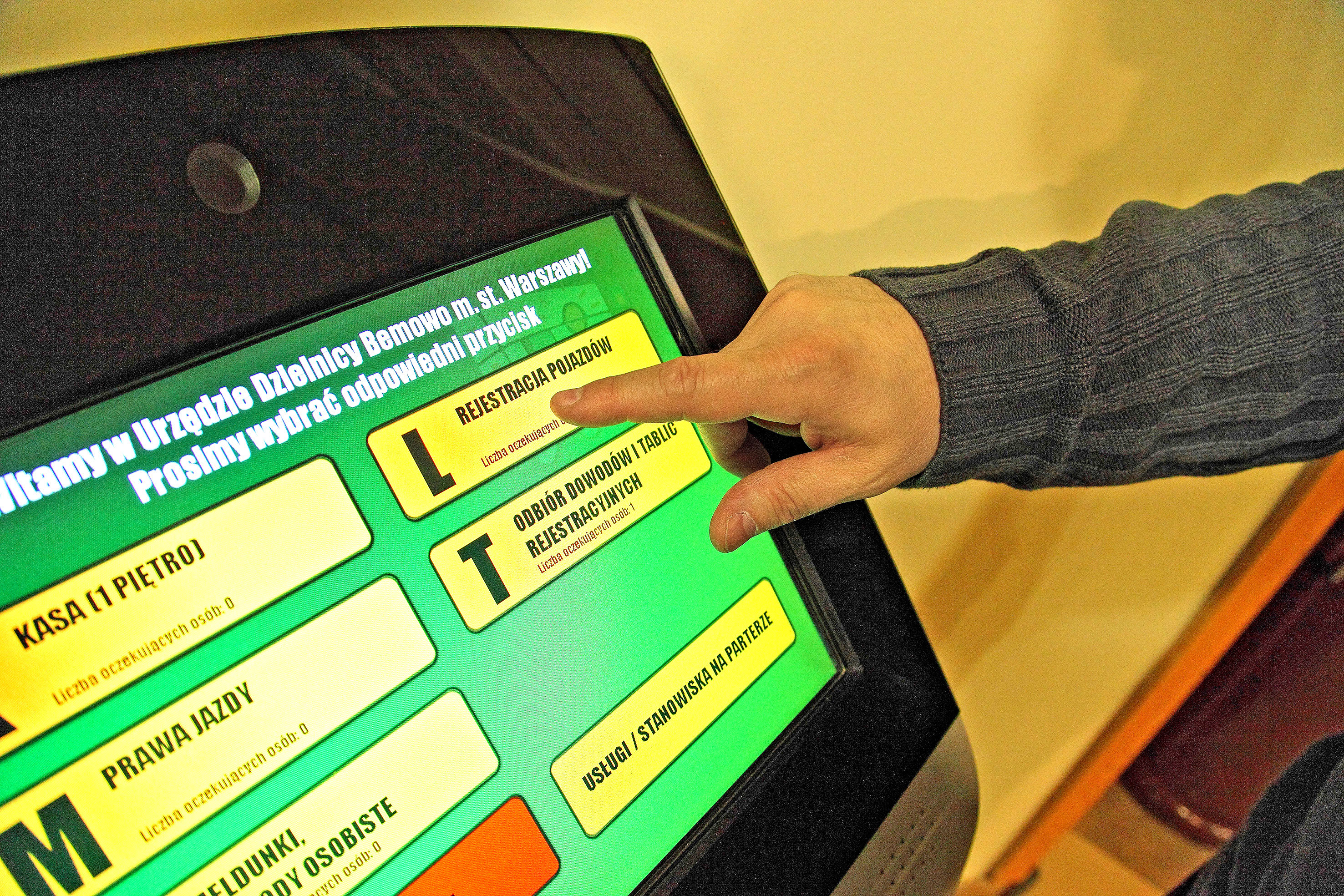 Iwydzial komunikacji rezerwacja kolejki rejestracja auta