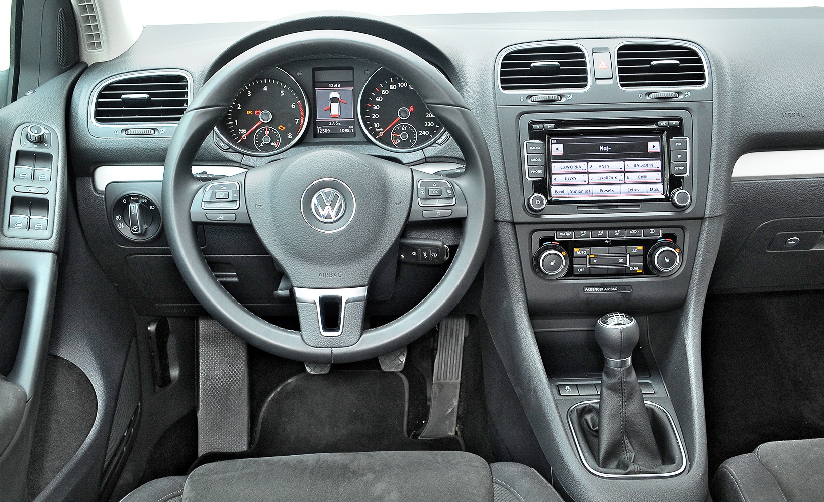 vw golf vi deska