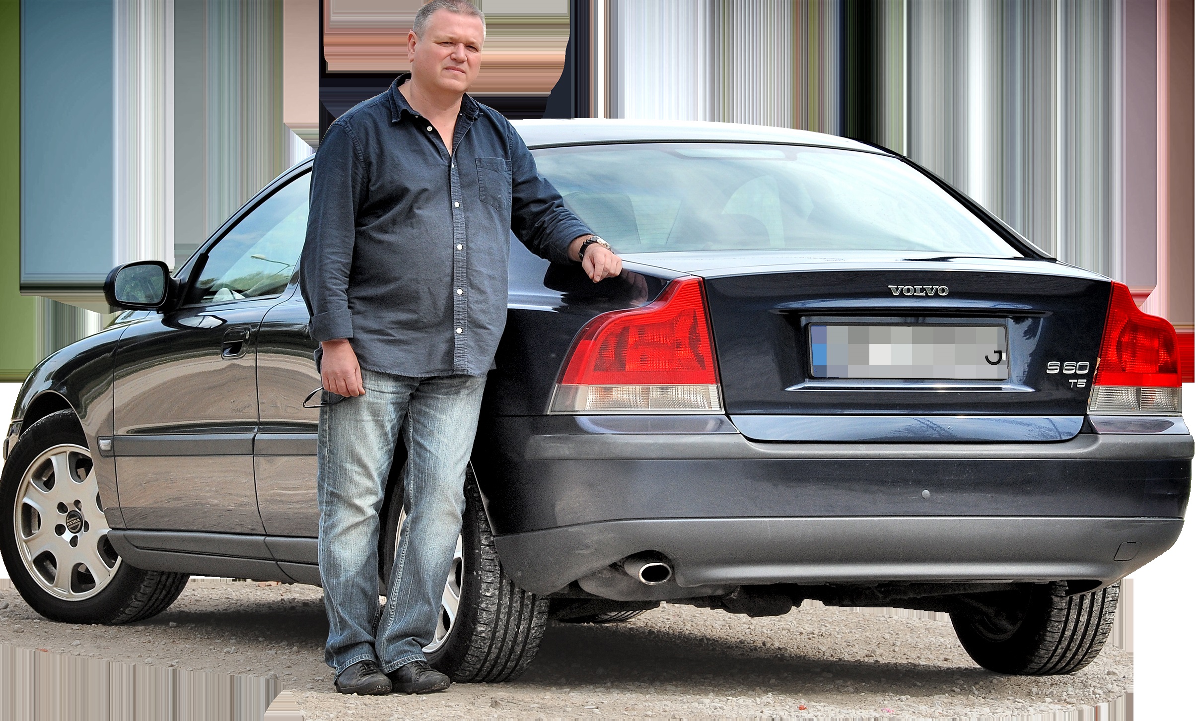 właściciel przy volvo