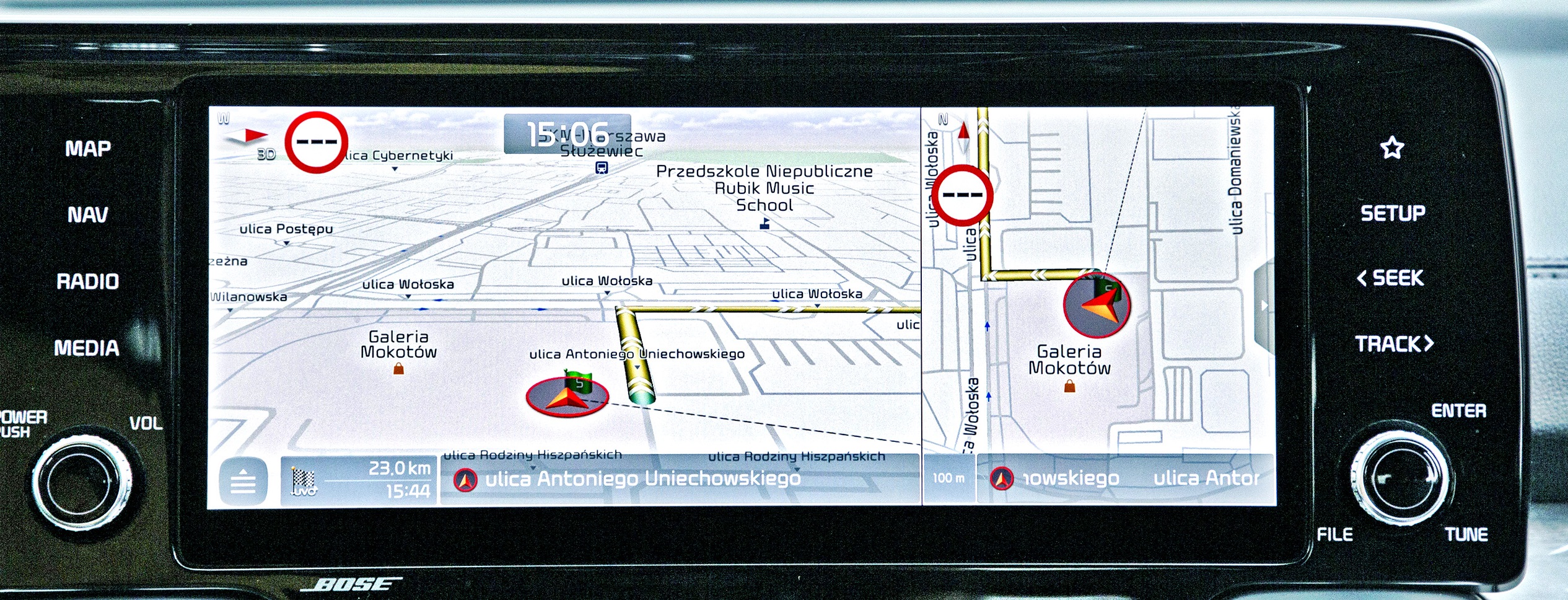 nawigacje samochodowe_ekran
