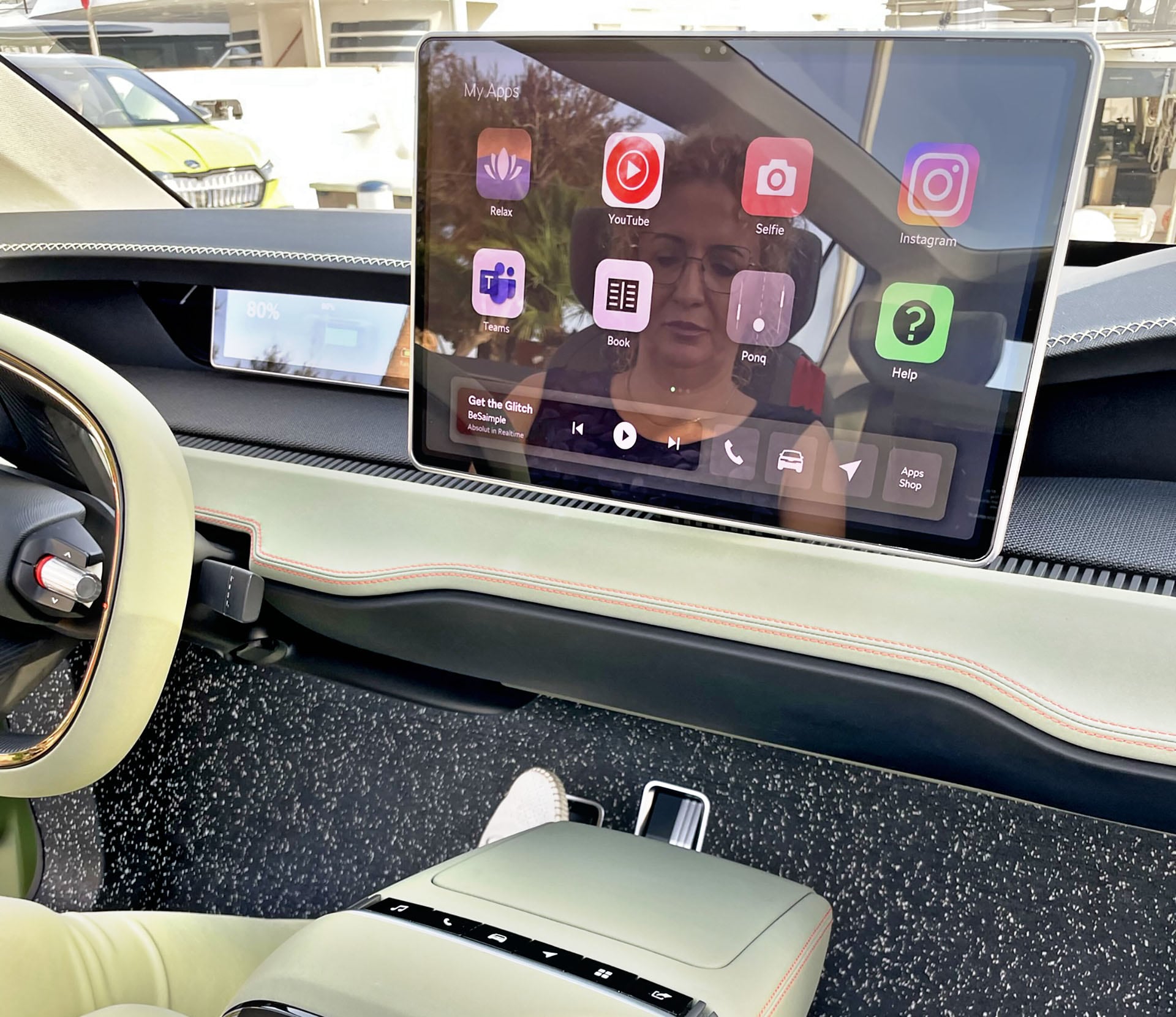 Skoda Vision 7S ekran centralny