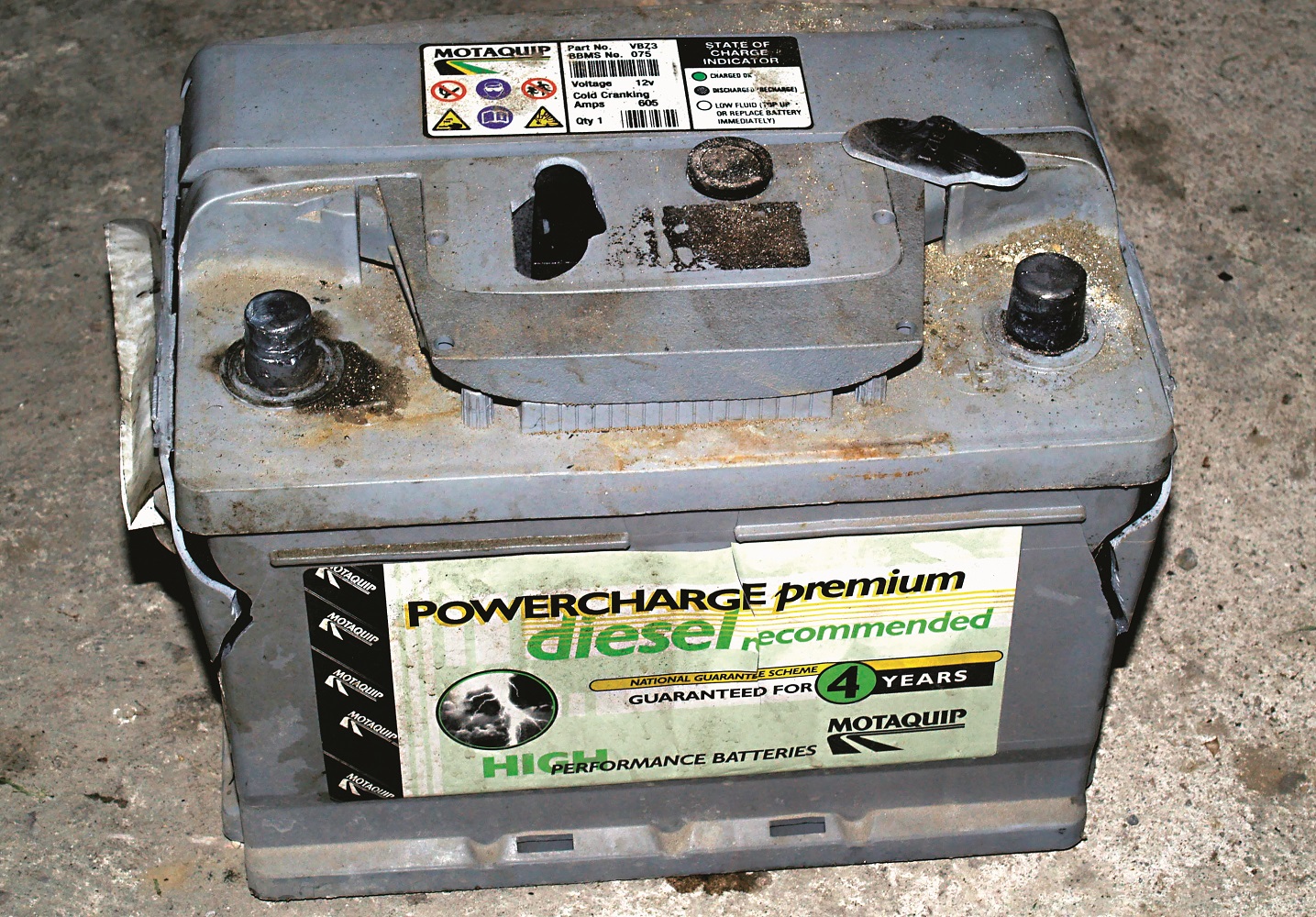 uszkodzony akumulator