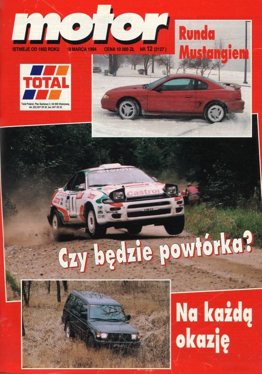 Motor nr 12 z 19 marca 1994 roku okladka
