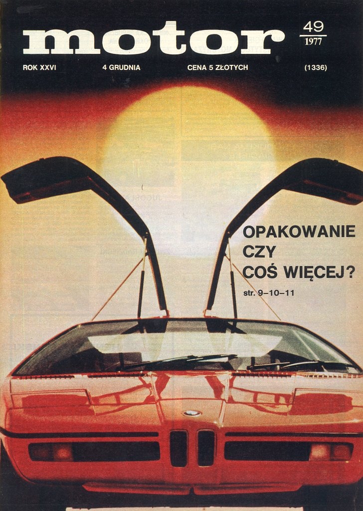 Motor nr 49 z 4 grudnia 1977 roku okladka