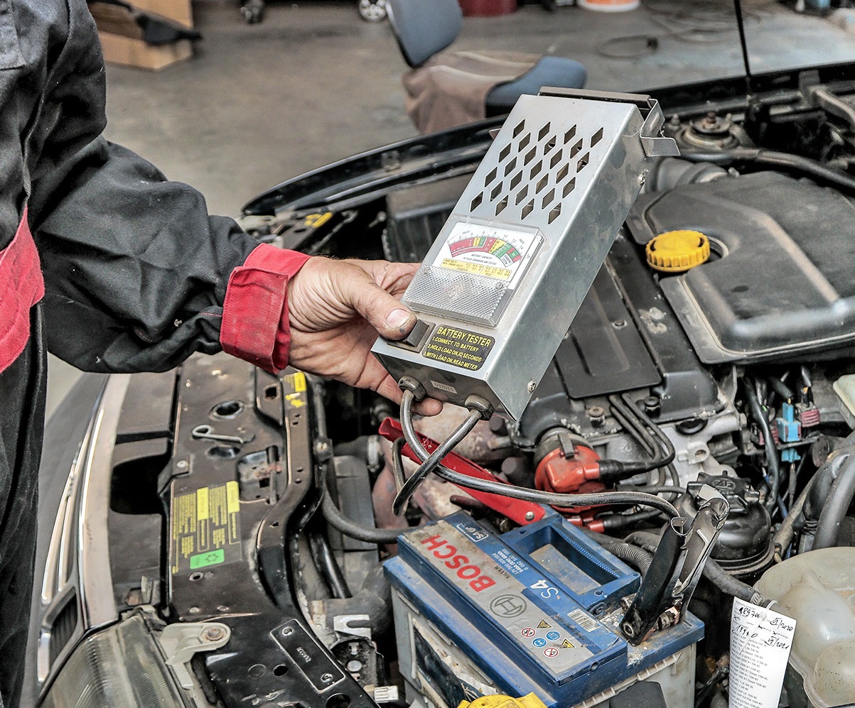 sprawdzenie akumulatora